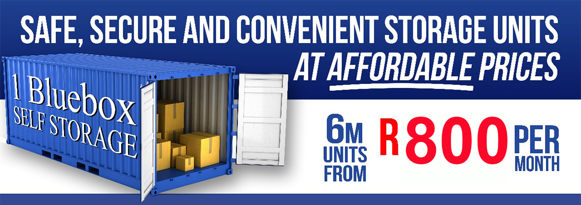 1 Bluebox self storage - 6 Meter units from R690 per month
